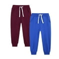 thumbnail image 1 of snilers 2 Pack Boys Sweatpants Workout Gym Athletic Pants Fall Winter Stretch Closed Bottom Trousers Drawstring High Waisted Joggers 7 Years, 1 of 1