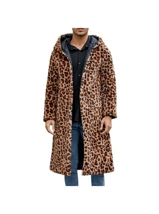 Leopard Print Trench Coat