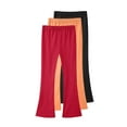 thumbnail image 1 of snilers 3 Pack Girls Flare Leggings Elastic Waist Stretchy Yoga Pants Casual Fashion Solid Sweatpants Soft Comfy Cotton Pants Kids Clothes 4-5Years, 1 of 1