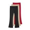 thumbnail image 1 of snilers 3 Pack Girls Flare Leggings Elastic Waist Stretchy Yoga Pants Casual Fashion Solid Sweatpants Soft Comfy Cotton Pants Kids Clothes 6-7Years, 1 of 1