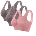 thumbnail image 1 of snilers 3 Pack Oversized Womens Sports Bras High Impact Wireless Bras No Underwire Breathable Seamless Everyday Bra with Padded, 1 of 4