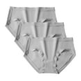 thumbnail image 1 of snilers 3 Pcs Womens Underwear Soft Stretch Mid Waisted Ladies Panties Full Coverage Briefs Close Fitting Underpants, 1 of 2