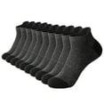 thumbnail image 1 of snilers 5 Pairs Mens Ankle Socks Wicking Breathable Running Socks Athletic Low Cut No Show Sport Socks, 1 of 6