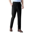 thumbnail image 1 of snilers Big and Tall Mens Dress Pants Elastic Waist Straight Leg Stretch Trousers Solid Color Formal Business Work Pants Baggy Golf Pants with Pockets XL-6XL, 1 of 4