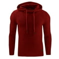 thumbnail image 1 of snilers Big and Tall Hoodies For Men Long Sleeve Hooded Pullover Breathable Comfy Sweatshirts Solid Color Workout Hiking Sweatshirt S-4XL, 1 of 2