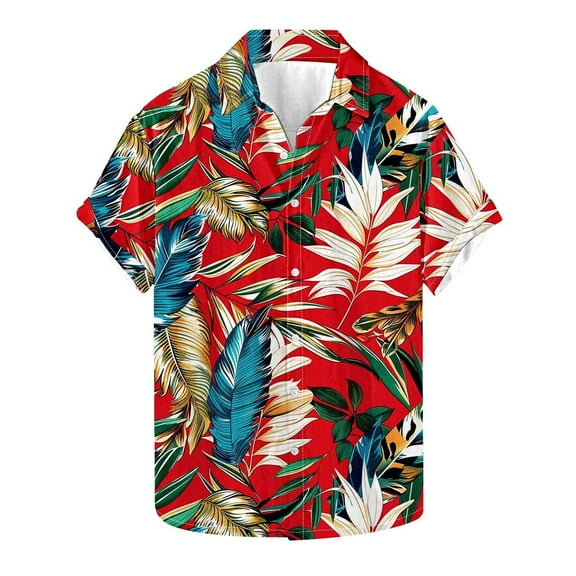 snilers Big and Tall Men's Bowling Shirts Button Down Collared Stretch Casual Tops Short Sleeve Summer Beach Hawaii Blouses