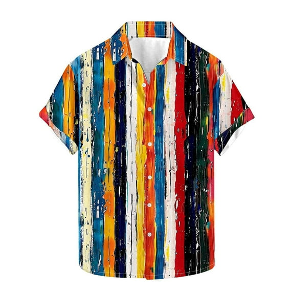 snilers Big and Tall Men's Bowling Shirts Button Down Collared Stretch Casual Tops Short Sleeve Summer Beach Hawaii Blouses