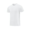 thumbnail image 1 of snilers Big and Tall Mens T Shirts Short Sleeve Crew Neck Solid Color Basic Tops Stretch Athletic Casual Muscle Tee Shirts Workout Gym Shirts, 1 of 3