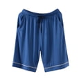 thumbnail image 1 of snilers Big and Tall Pajama Shorts Men Elastic Waist Drawstring Lounge Shorts Straight Wide Leg Baggy Sleep Shorts L-5XL, 1 of 2