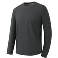 thumbnail image 1 of snilers Big and Tall Sweatshirts for Men Crewneck Long Sleeve Basc T Shirts Solid Color Loose Fit Workout Gym Tops Fall Clothing L-4XL, 1 of 3