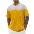 thumbnail image 1 of snilers Big and Tall T Shirts Men Crew Neck Short Sleeve Pullover Stretch Trendy 3D Graphic Print Tee Shirts Summer Beach Casual Shirts, 1 of 5