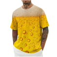 thumbnail image 1 of snilers Big and Tall T Shirts Men Crew Neck Short Sleeve Pullover Stretch Trendy 3D Graphic Print Tee Shirts Summer Beach Casual Shirts, 1 of 5