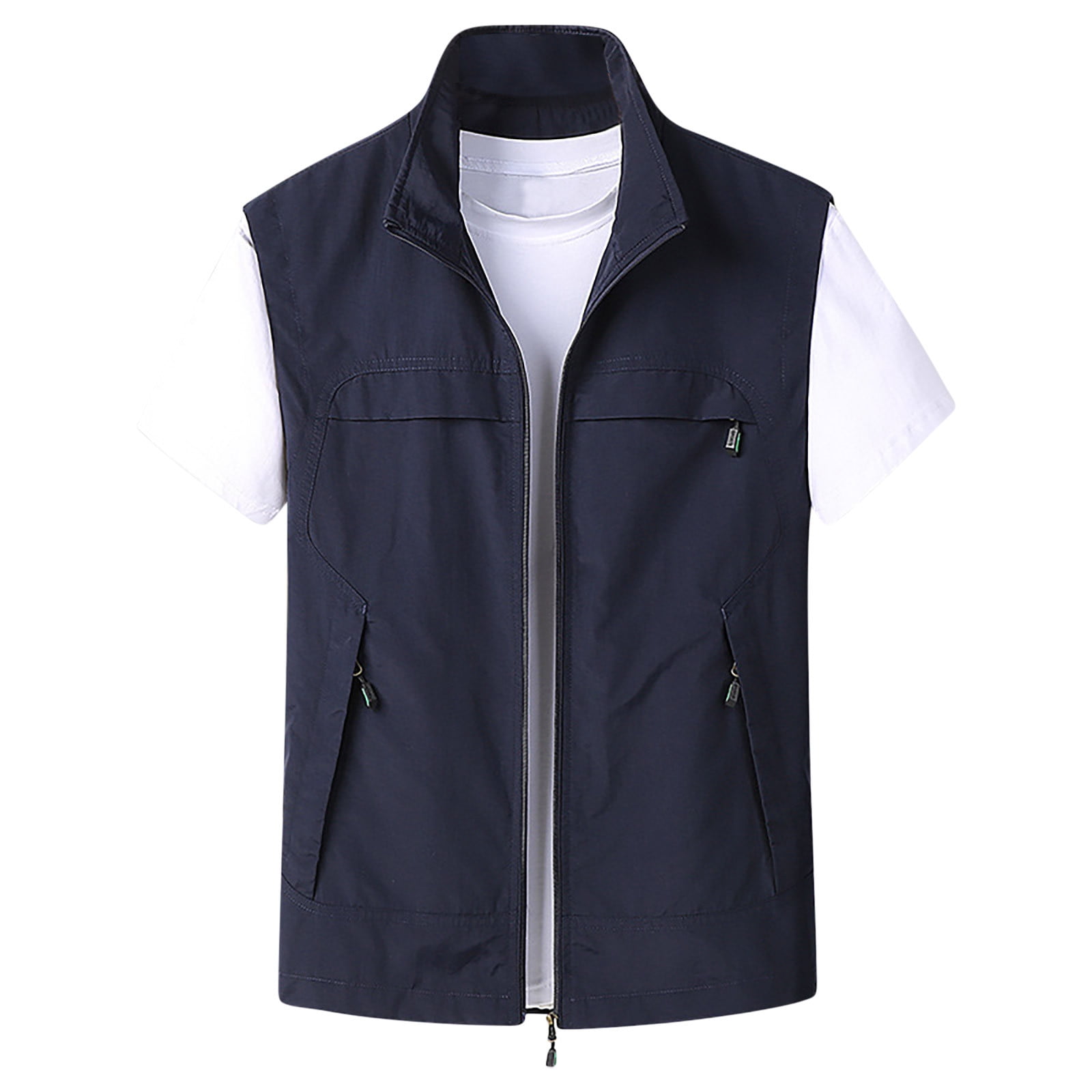 snilers Big and Tall Vest for Men Sleeveless Quick Dry Hiking Waistcoat Jacket Lightweight Outdoor Workout Vest with Multi Pockets M 5XL Big Sale Walmart