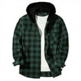 thumbnail image 1 of snilers Boys Jacket Early Fall Fashion Plaid Shacket Hoodie Lightweight Long Sleeve Button Down Shirt Casual Outerwear with Pocket Size 5 Years, 1 of 7