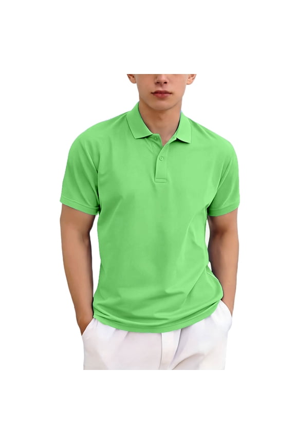 Boys Performance Golf Shirt Summer Short Sleeve Collared Shirts Youth Stretch Quick Dry Athletic T-Shirt 3-12 Years