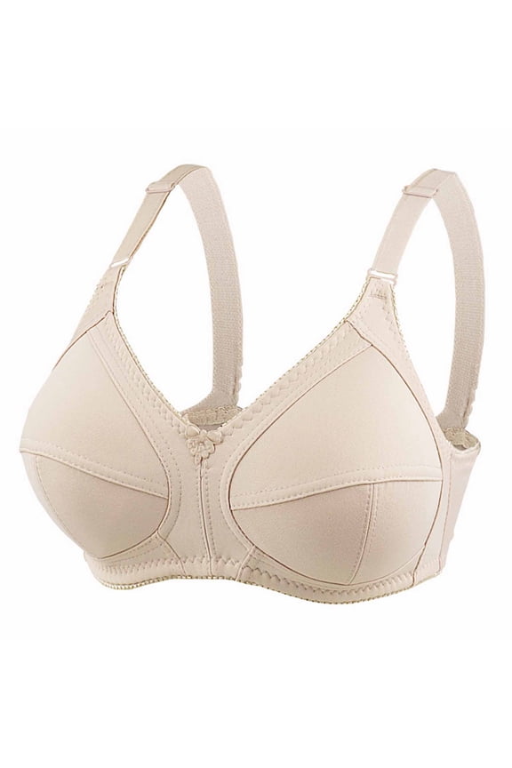 Bra for Women High Support Full-Coverage T-Shirt Bra No Underwire Large Bust Comfy Everyday Bras
