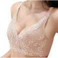thumbnail image 1 of snilers Bras for Women Full Coverage Bralettes Adjustable Straps Push up Bra Floral Lace Comfort Everyday Bras, 1 of 6