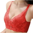 thumbnail image 1 of snilers Bras for Women Full Coverage Bralettes Adjustable Straps Push up Bra Floral Lace Comfort Everyday Bras, 1 of 3