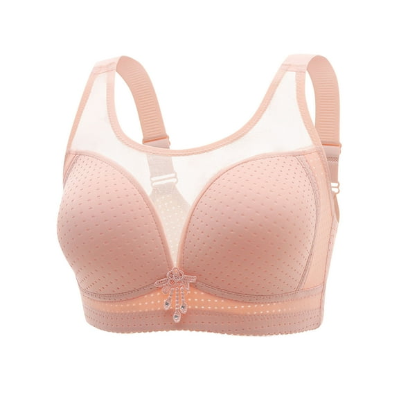 snilers Brass for Women Large Bust No Underwire Full Coverage Push Up Bras Front Close Button Seamless Bra