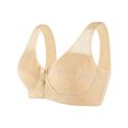 thumbnail image 1 of snilers Daisy Bras for Women Front Closure No Underwire Bralettes Comfort Senior Wireless Snap Closing Everyday Bra, 1 of 7