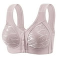 thumbnail image 1 of snilers Front Closure Bras for Women Seamless Wireless Comfort Supportive No Underwire Convenient Mastectomy Bralettes Full Coverage Push Up Bra, 1 of 2