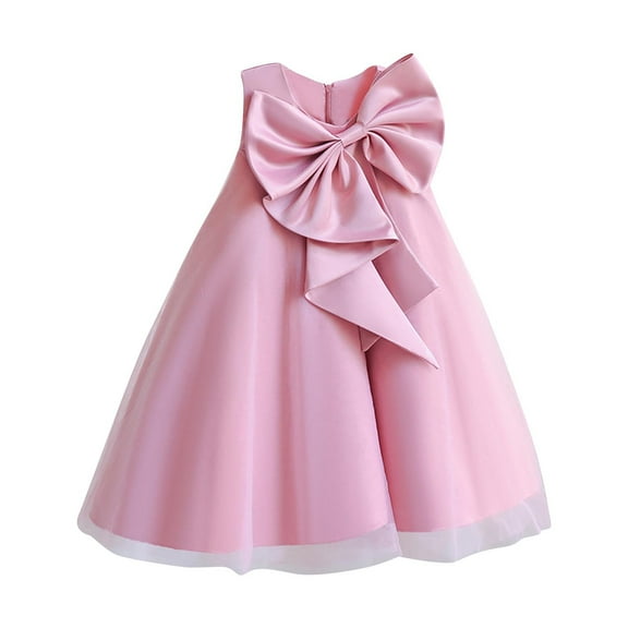 snilers Girl Dresses Wedding Puffy Tulle Dress Ruffle Sleeve Birthday Party Princess Ball Gown Sundresses Summer Vacation Midi Dress Size 4-10 Years