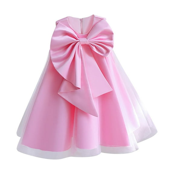 snilers Girl Dresses Wedding Puffy Tulle Dress Ruffle Sleeve Birthday Party Princess Ball Gown Sundresses Summer Vacation Midi Dress Size 4-10 Years