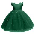 thumbnail image 1 of snilers Girl Dresses Wedding Puffy Tulle Dress Ruffle Sleeve Birthday Party Princess Ball Gown Sundresses Summer Vacation Midi Dress Size 4-10 Years, 1 of 5