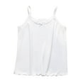thumbnail image 1 of snilers Girls Camisole Tank Tops Spaghetti Strap Sleeveless Shirt Cute Crew Neck Summer Blouses Size 3-14 Years, 1 of 3