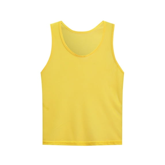 snilers Girls Tank Tops Crew Neck Sleeveless Shirt Athletic Gym Workout Tees Solid Color Summer Vests Blouses for 5-16 Years Girls Boys Unisex