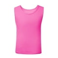 thumbnail image 1 of snilers Girls Tank Tops Crew Neck Sleeveless Shirt Athletic Gym Workout Tees Solid Color Summer Vests Blouses for 5-16 Years Girls Boys Unisex, 1 of 3