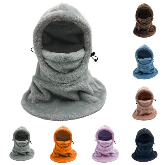 snilers Kids Balaclava Warm Winter Windproof Fleece Ski Mask Soft Cozy Plush Face Mask Hat Neck Warmer for Boys Girls 5-12 Years Outdoor Activities