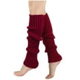 thumbnail image 1 of snilers Leg Warmers for Women Ribbed Knitted 80s Boot Socks Comfy Stretchy Winter Warm Yoga Party Sports Fashion Accessories 2024, 1 of 3