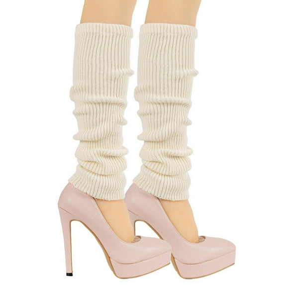 snilers Leg Warmers for Women Soft Ribbed Knitted 80s Long Socks for Yoga Party Sports Fashion Accessories