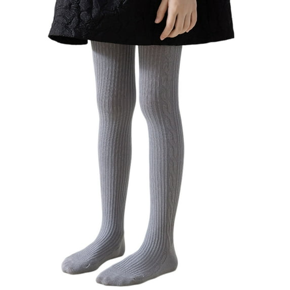 snilers Leggings for Girls Fashion Solid Cable Knit Yoga Footed Tights Fall Winter Warm Base Layer Trousers High Waisted Stretchy Cotton Pants 3-5Years