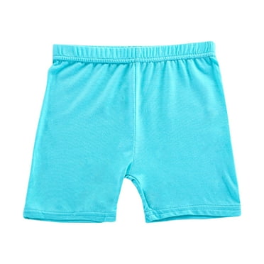 snilers Leggings for Girls Stretchy Elastic High Waist Thigh Solid Color Soft Baggy Cotton Shorts Breathable Thin Shorts 6-12Y