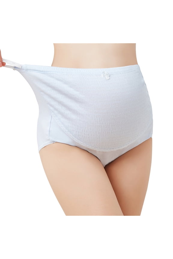 Maternity Shapewear Plus Size Cotton Breathable High Waist Pregnancy Underwear Soft Over Bump Belly Support Panties M-5XL