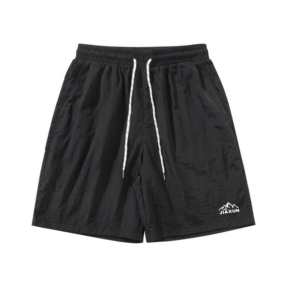 snilers Mens Casual Shorts Trendy Elastic Waist Drawstring Lounge Short Loose Fitted Comfy Summer Beach Shorts with Pocket