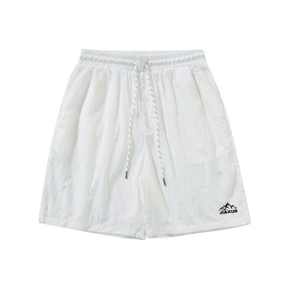 snilers Mens Casual Shorts Trendy Elastic Waist Drawstring Lounge Short Loose Fitted Comfy Summer Beach Shorts with Pocket