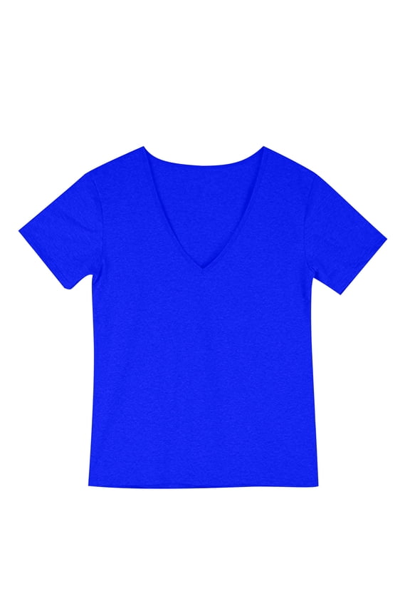 Mens Deep V Neck T Shirt Stretch Muscle Gym Workout Tee Shirt Short Sleeve Slim Fitted Casual Basic Summer Athletic Tops
