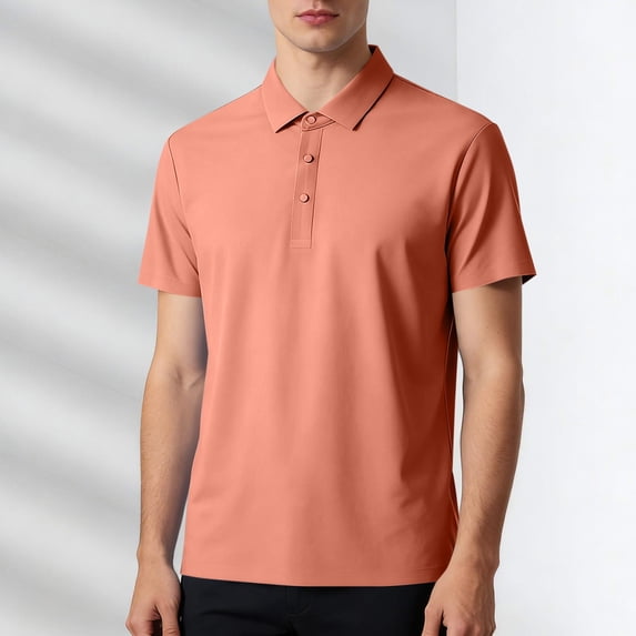 snilers Mens Golf Shirts Quick Dry Strech Short Sleeve Shirt Performance Moisture Wicking Athletic Running Gym Workout Tops M-3XL