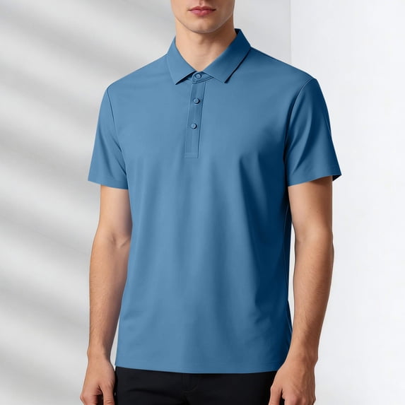 snilers Mens Golf Shirts Quick Dry Strech Short Sleeve Shirt Performance Moisture Wicking Athletic Running Gym Workout Tops M-3XL