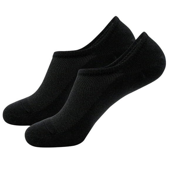 snilers Mens No Show Socks Invisible Low Cut Cotton Socks Wicking Breathable Running Sports Travel Non Slip Socks