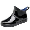 thumbnail image 1 of snilers Mens Short Rain Boots Slip On Rubber with PVC Unique Design Work Waterproof Boots Comfort Non Slip Footwear 2024, 1 of 6