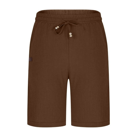 snilers Mens Shorts Summer Beach Outfit Drawstring Elastic Waist Solid Color Breathable Shorts Lightweight Quick Dry Trendy Shorts