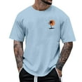 thumbnail image 1 of snilers Mens T Shirt Short Sleeve Crew Neck Tee Tops Summer Beach Classic Fitted Blouse Tropical Printed Shirts, 1 of 5
