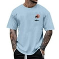 thumbnail image 1 of snilers Mens T Shirt Short Sleeve Crew Neck Tee Tops Summer Beach Classic Fitted Blouse Tropical Printed Shirts, 1 of 5