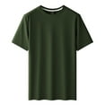 thumbnail image 1 of snilers Mens T-Shirts Short Sleeve Crewneck Shirt Loose Fitted Summer Tops Solid Raglan Sleeve Casual Pullover Tees, 1 of 9