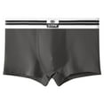 thumbnail image 1 of snilers Mens Trunks Underwear Short Leg Covered Band Boxer Briefs Comfortable Soft Underpants Fashioh Color Block Sports Panties, 1 of 2