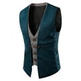 thumbnail image 1 of snilers Mens Vest Steampunk Gothic Sleeveless Jacket Vintage Button Down Renaissance Halloween Coats, 1 of 2